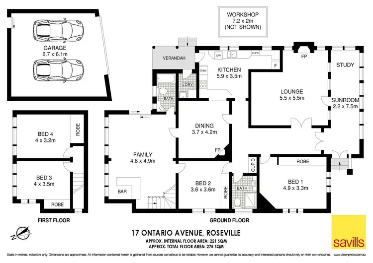Floorplan of Homely house listing, 17 Ontario Avenue, Roseville NSW 2069