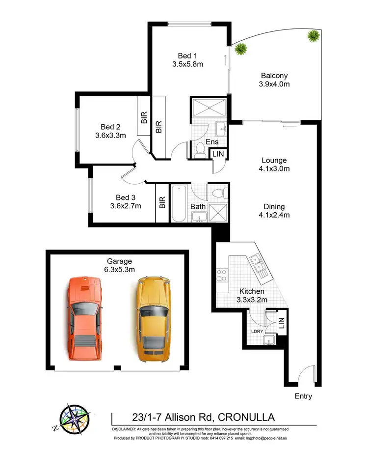 Floorplan of Homely apartment listing, 23/1-7 Allison Road, Cronulla NSW 2230