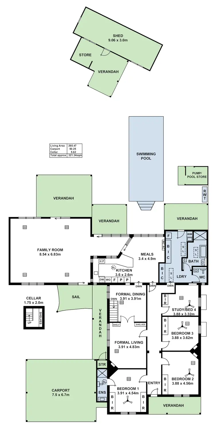 Floorplan of Homely house listing, 2 Rose Street, Gilberton SA 5081