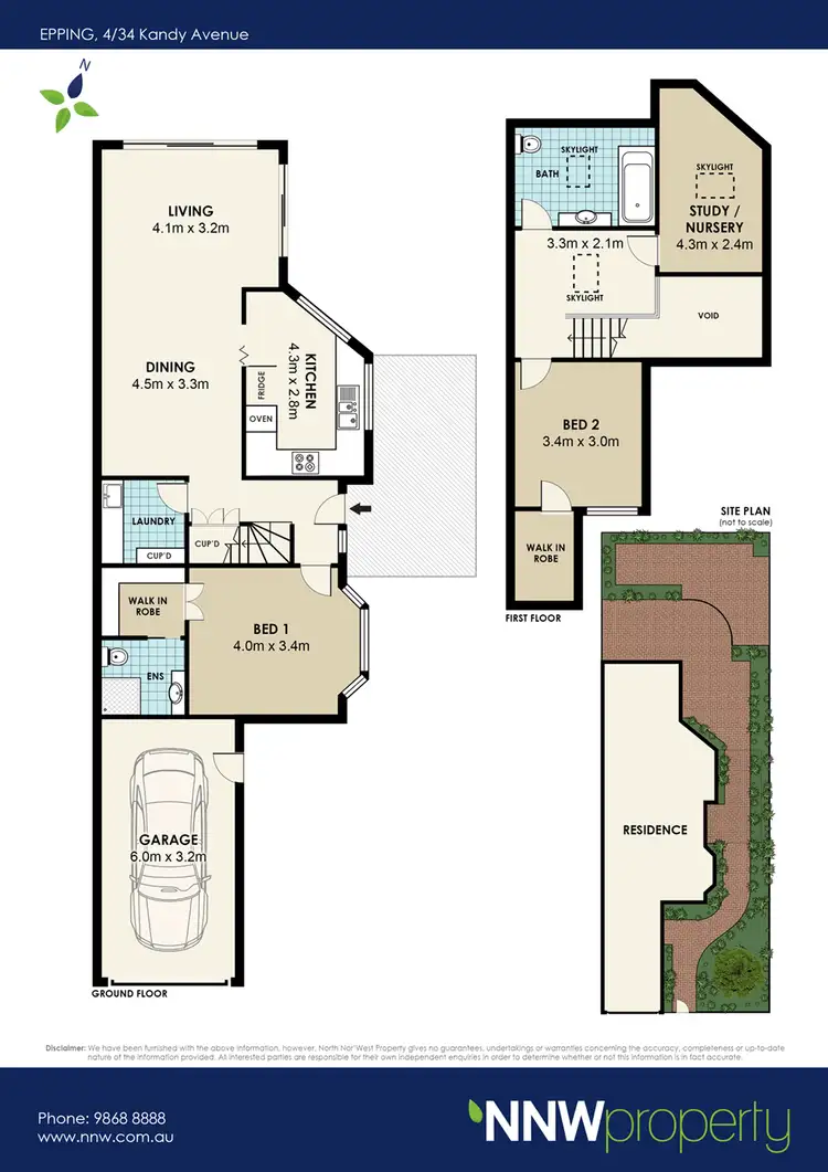 Floorplan of Homely townhouse listing, 4/34 Kandy Avenue, Epping NSW 2121