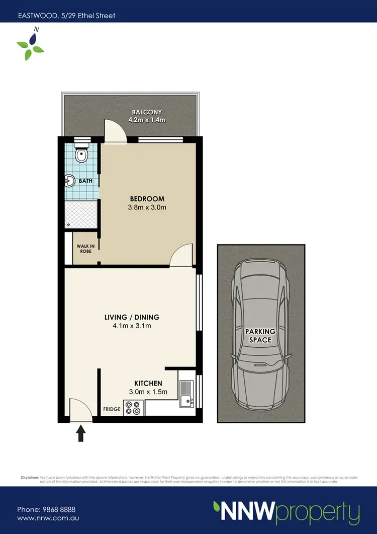 Floorplan of Homely unit listing, 5/29 Ethel Street, Eastwood NSW 2122