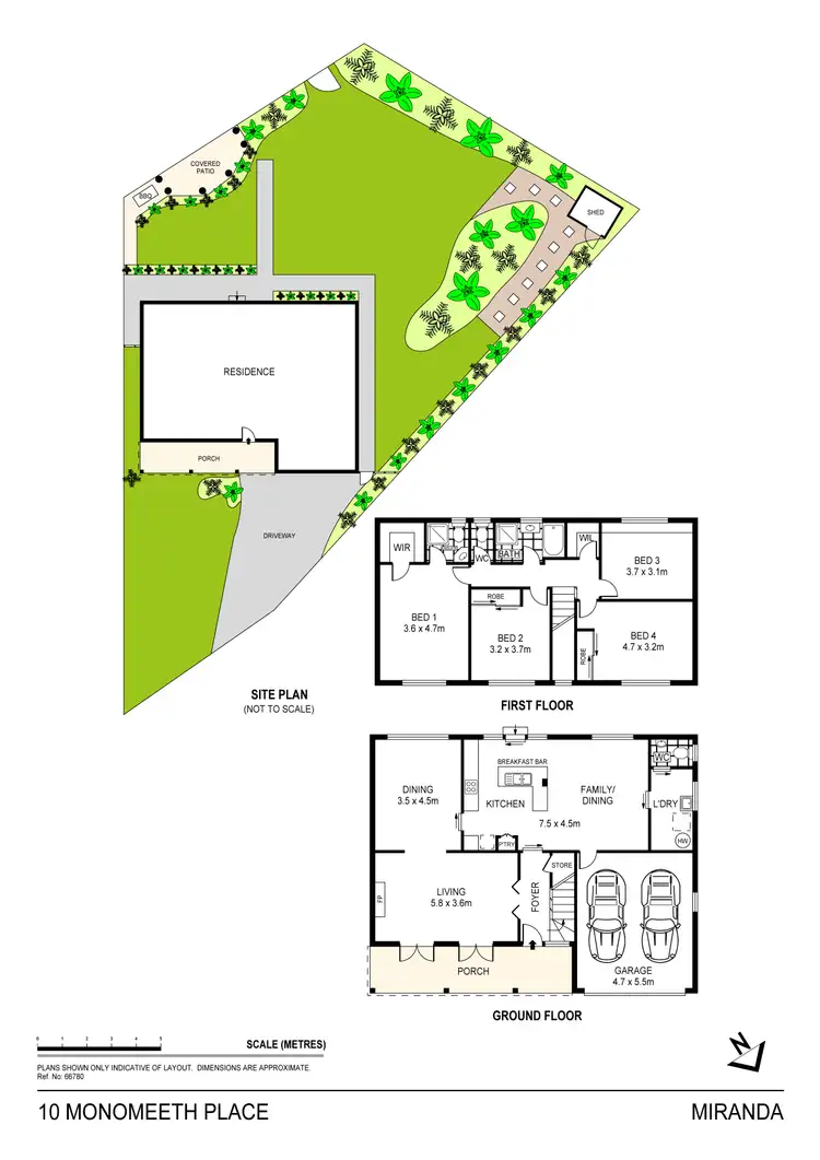 Floorplan of Homely house listing, 10 Monomeeth Place, Miranda NSW 2228