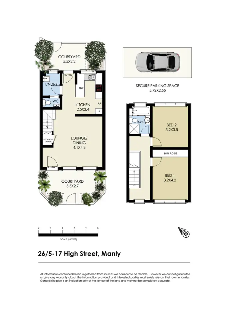 Floorplan of Homely townhouse listing, 26/5-17 High Street, Manly NSW 2095