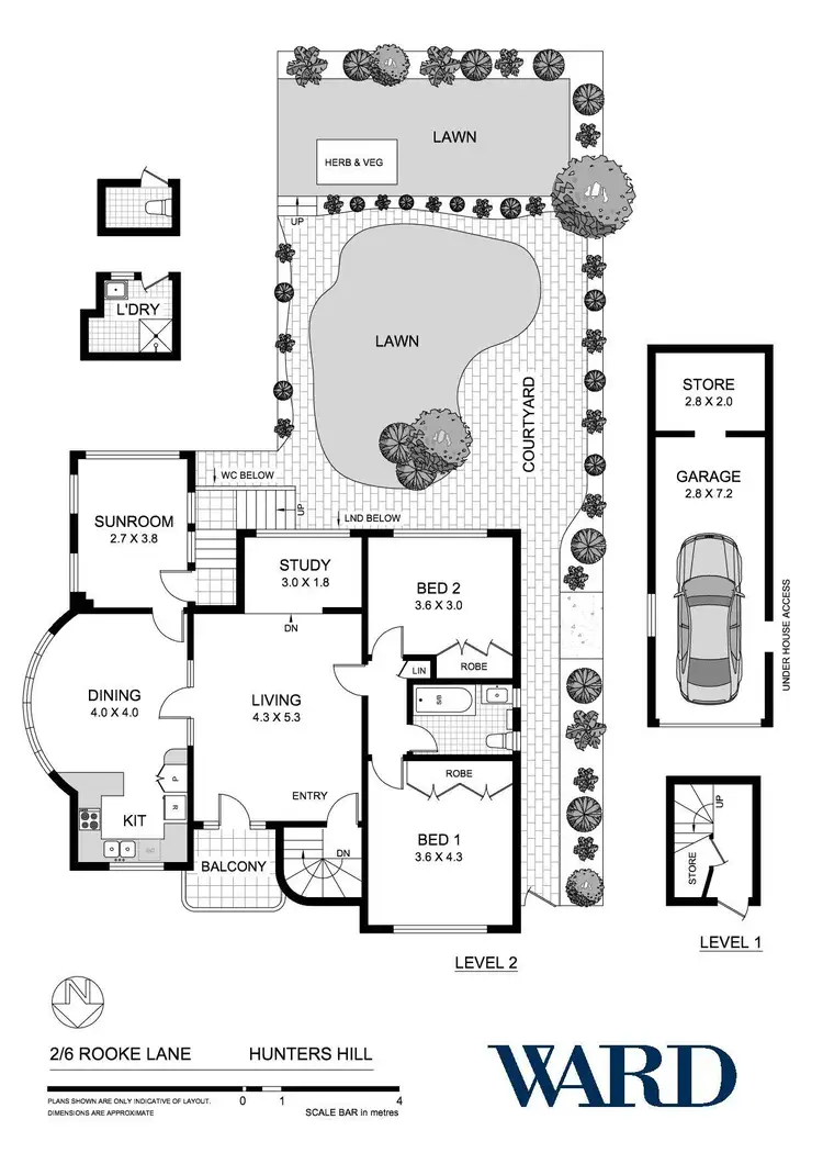 Floorplan of Homely apartment listing, 2/6 Rooke Lane, Hunters Hill NSW 2110