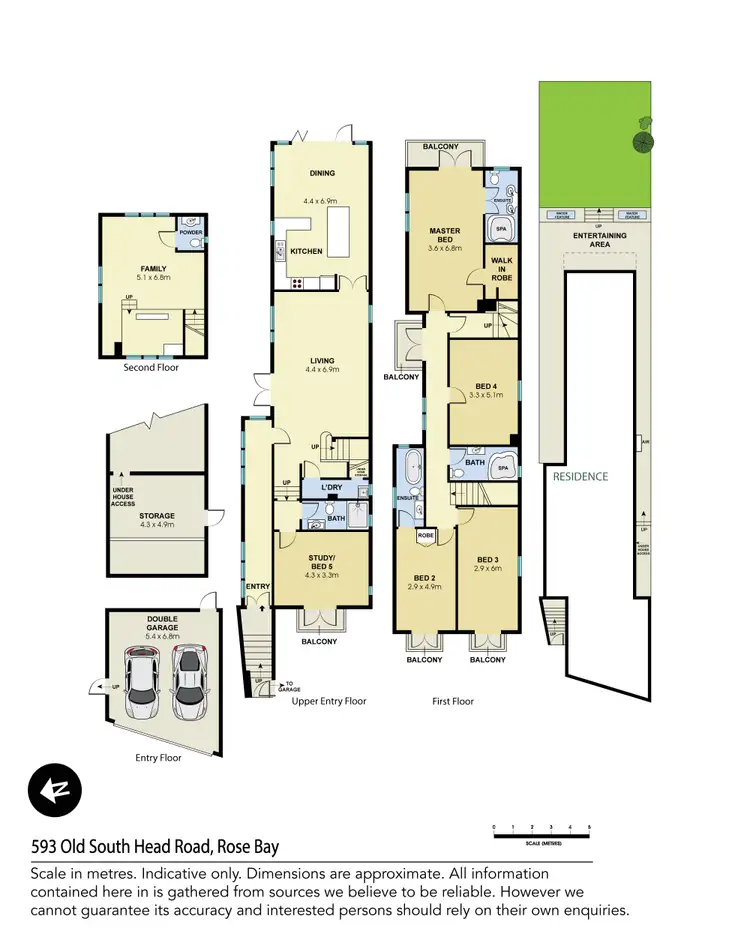 Floorplan of Homely house listing, 593 Old South Head Road, Rose Bay NSW 2029