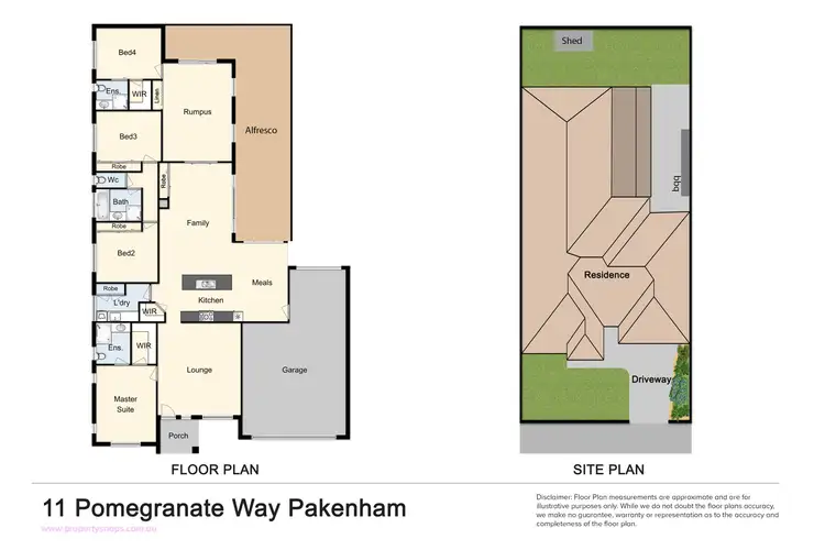 Floorplan of Homely house listing, 11 Pomegranate Way, Pakenham VIC 3810