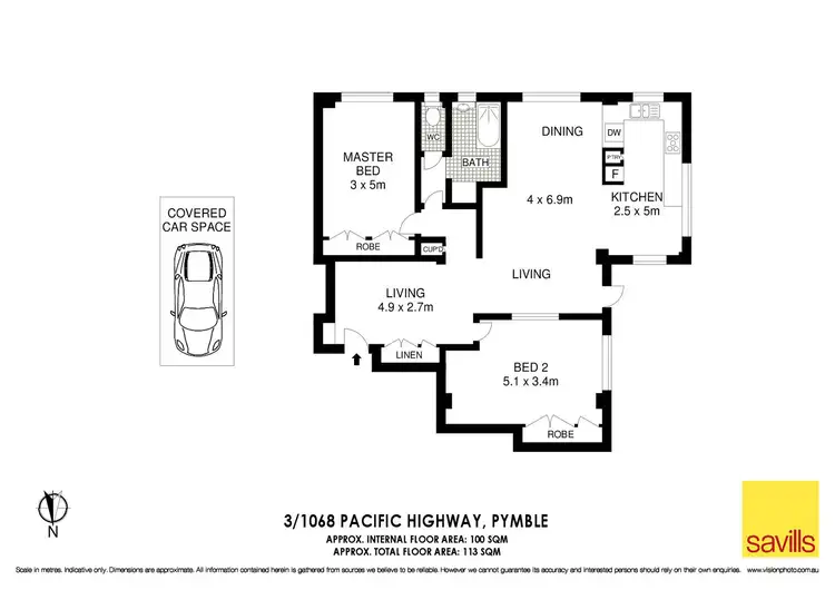 Floorplan of Homely apartment listing, 3/1068 Pacific Highway, Pymble NSW 2073