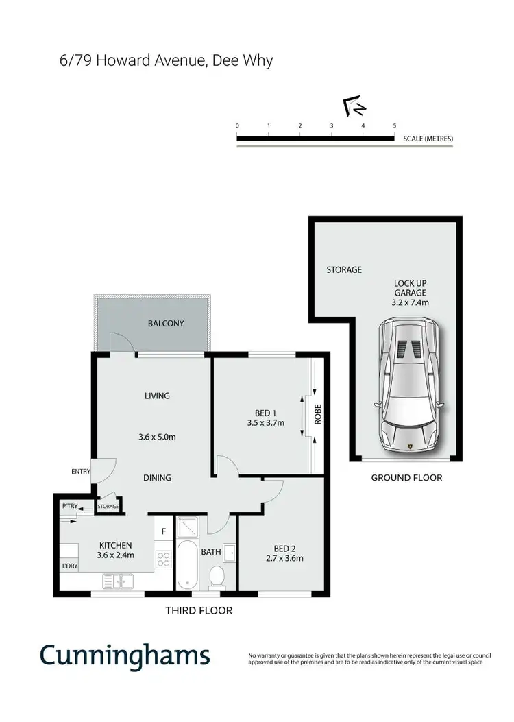 Floorplan of Homely apartment listing, 6/79 Howard Avenue, Dee Why NSW 2099