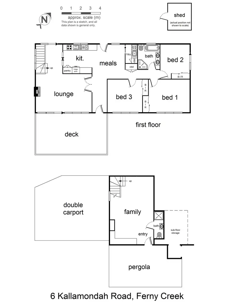 Floorplan of Homely house listing, 6 Kallamondah Road, Ferny Creek VIC 3786