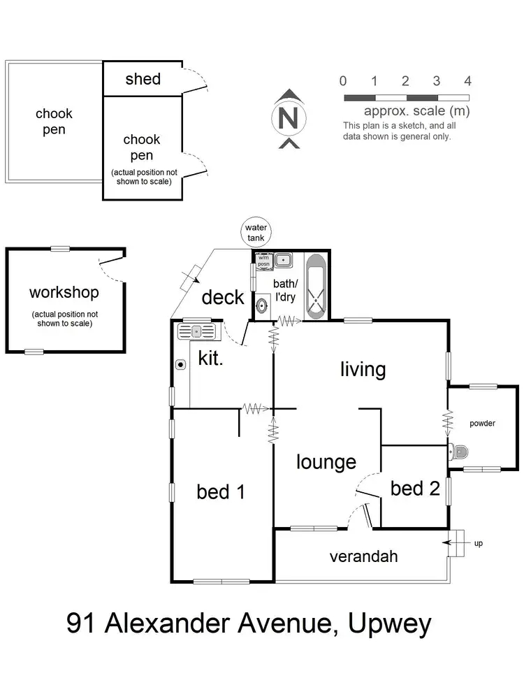Floorplan of Homely house listing, 91 Alexander Avenue, Upwey VIC 3158