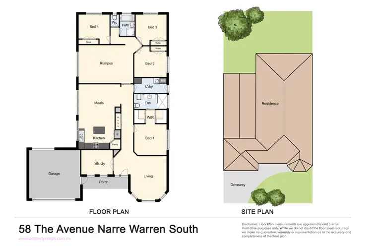Floorplan of Homely house listing, 58 The Avenue, Narre Warren South VIC 3805