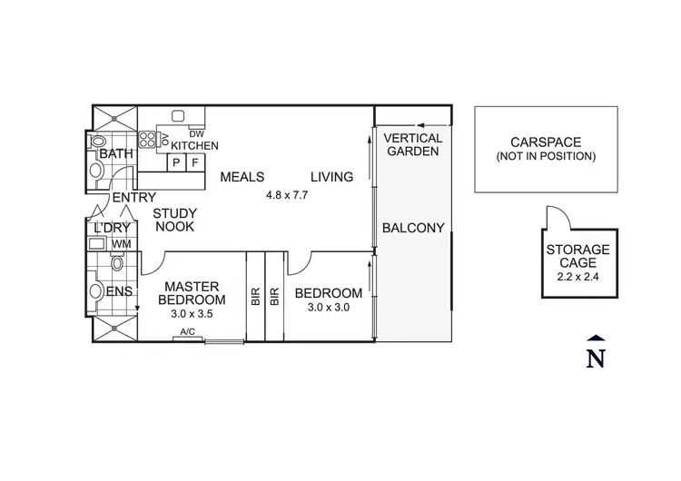 Floorplan of Homely apartment listing, 107/7 Red Hill Terrace, Doncaster East VIC 3109