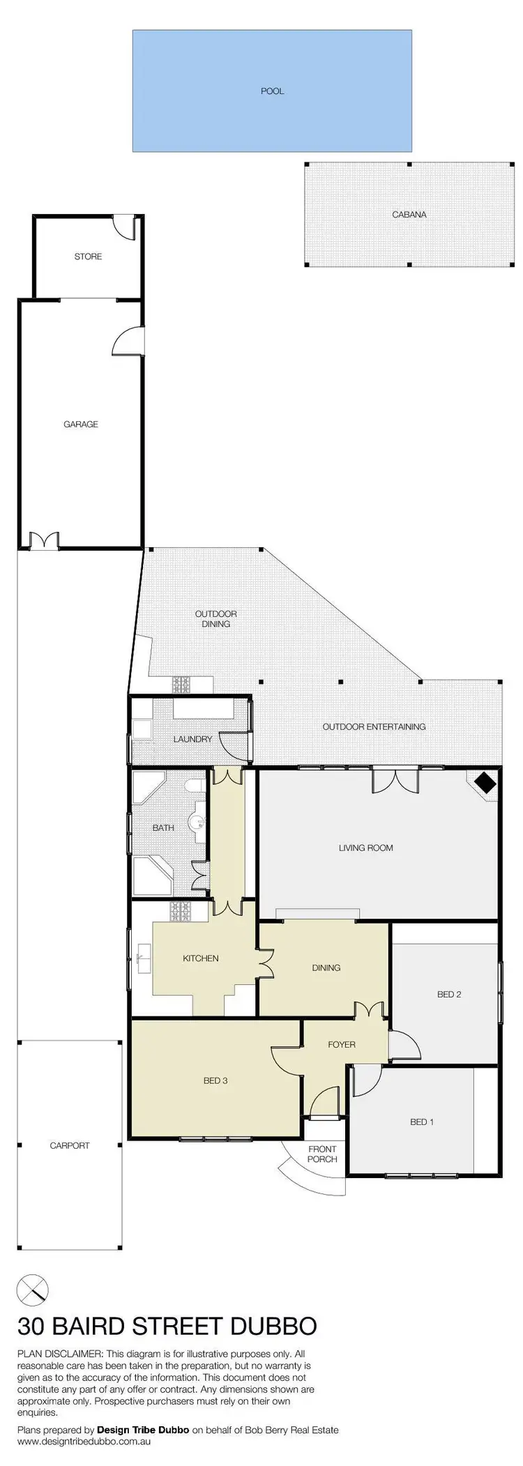 Floorplan of Homely house listing, 30 Baird Street, Dubbo NSW 2830