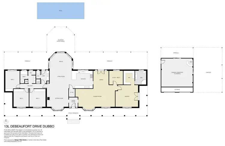 Floorplan of Homely house listing, 13L Debeaufort Drive, Dubbo NSW 2830