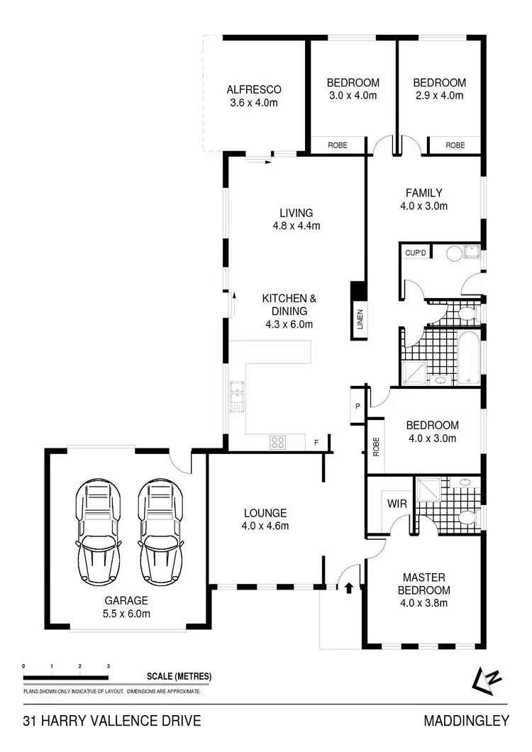 Floorplan of Homely house listing, 31 Harry Vallence Drive, Maddingley VIC 3340