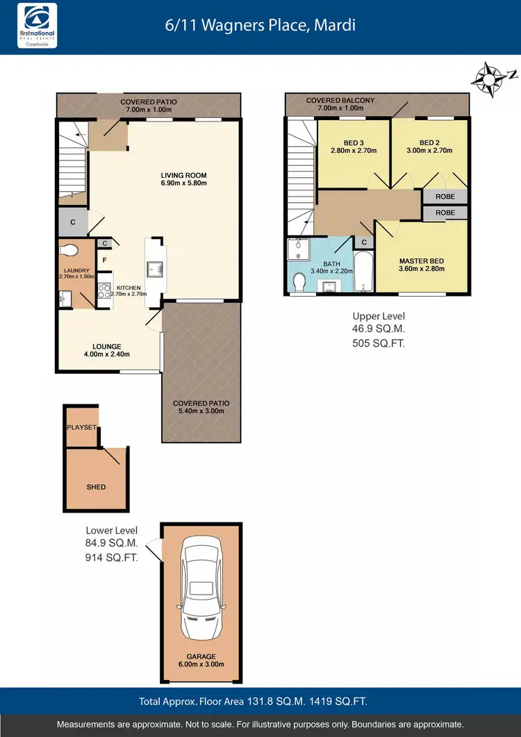 Floorplan of Homely townhouse listing, 6/11 Wagners Place, Mardi NSW 2259