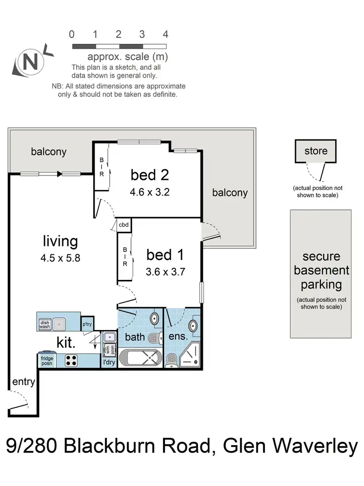 Floorplan of Homely unit listing, 9/280 Blackburn Road, Glen Waverley VIC 3150