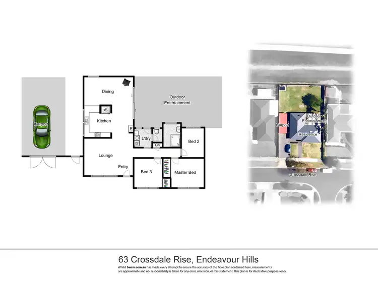 Floorplan of Homely house listing, 63 Crossdale Rise, Endeavour Hills VIC 3802