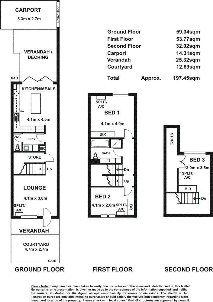 Floorplan of Homely townhouse listing, 19 Tomsey Street, Adelaide SA 5000