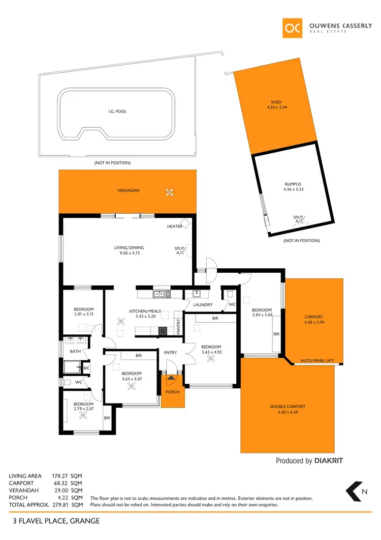 Floorplan of Homely house listing, 3 Flavel Place, Grange SA 5022