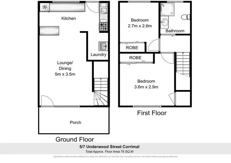 Floorplan of Homely unit listing, 5/7 Underwood Street, Corrimal NSW 2518