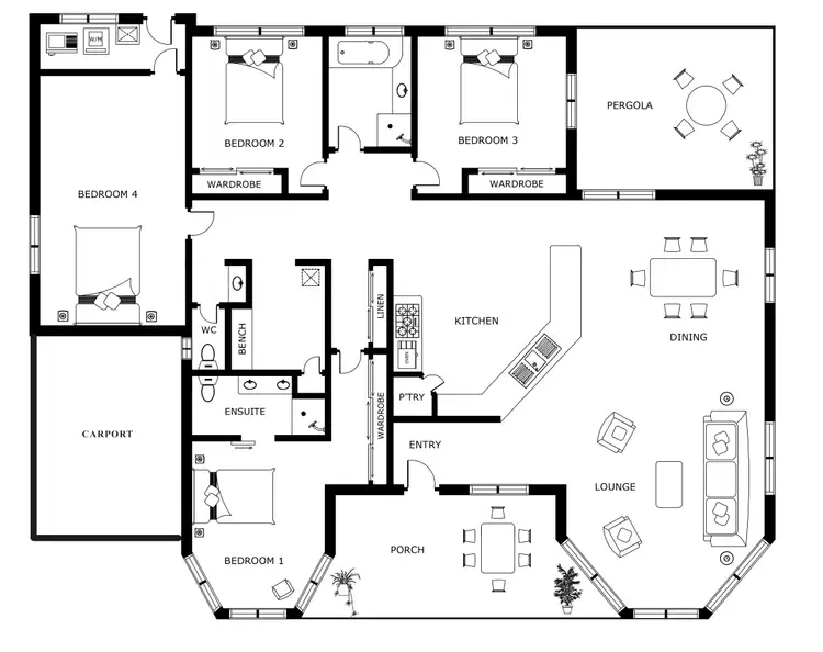 Floorplan of Homely house listing, 8 Rose Street, Cooee Bay QLD 4703