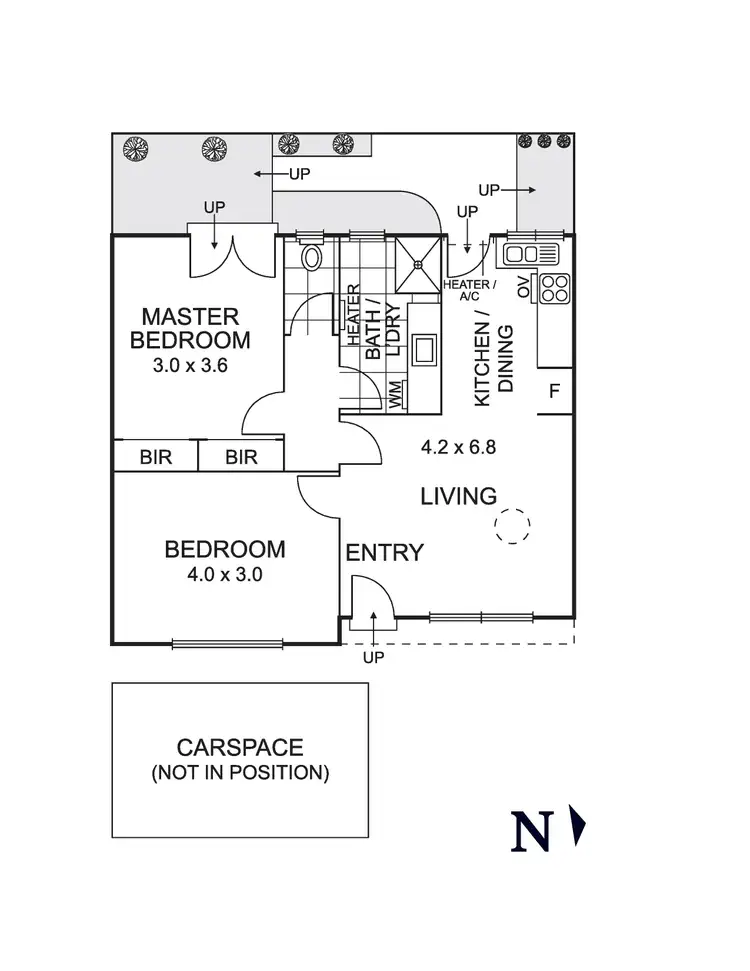 Floorplan of Homely unit listing, 3/97 Donald Street, Brunswick VIC 3056