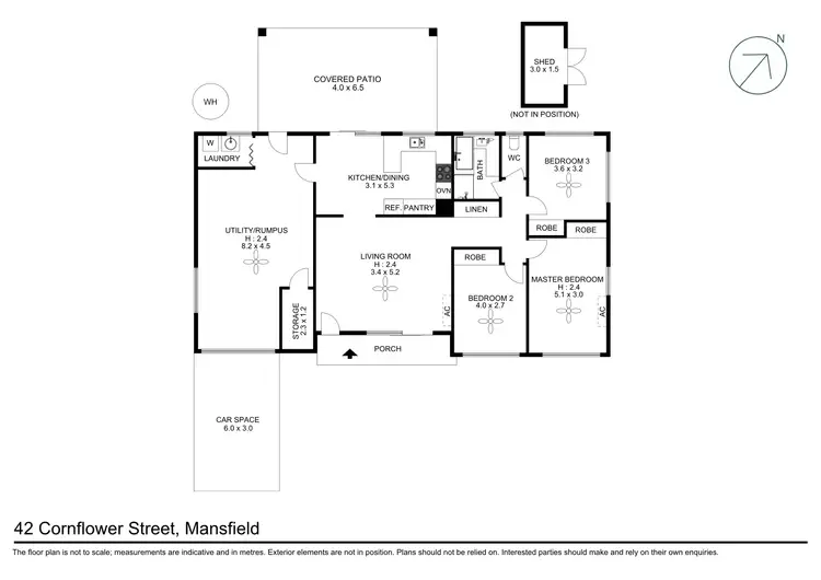 Floorplan of Homely house listing, 42 Cornflower Street, Mansfield QLD 4122