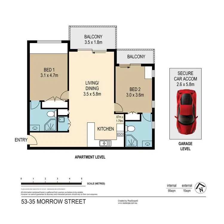 Floorplan of Homely unit listing, 53/35 Morrow Street, Taringa QLD 4068