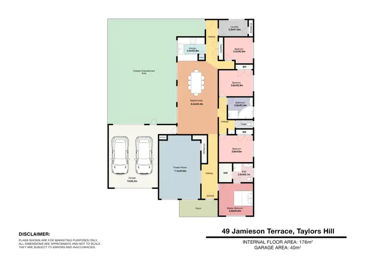 Floorplan of Homely house listing, 49 Jamieson Terrace, Taylors Hill VIC 3037