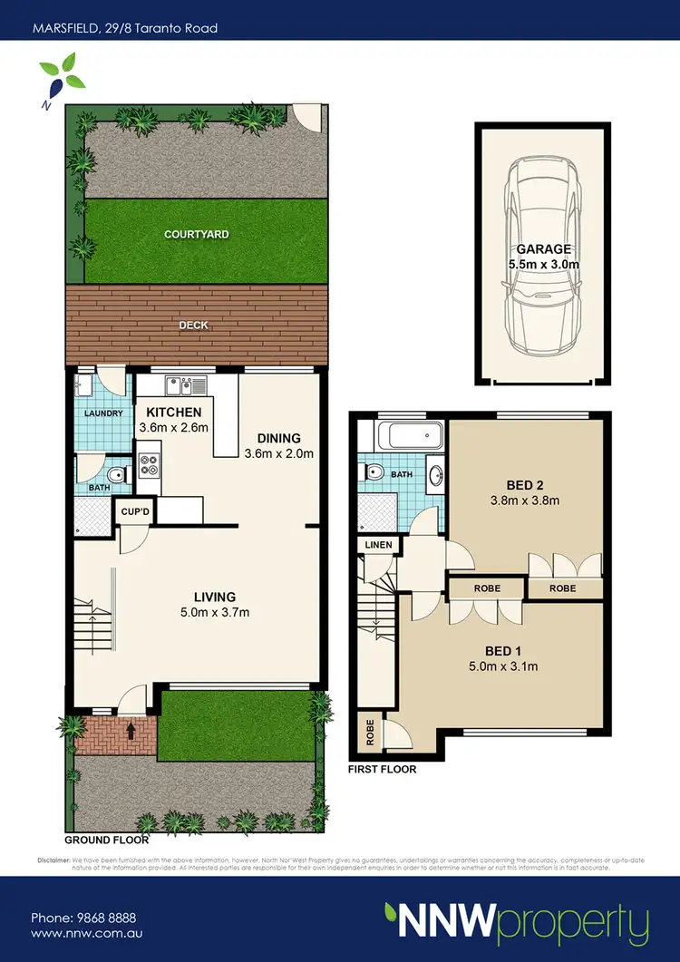 Floorplan of Homely townhouse listing, 29/8 Taranto Road, Marsfield NSW 2122