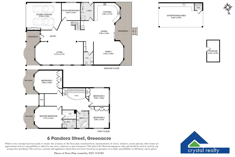 Floorplan of Homely house listing, 6 Pandora Street, Greenacre NSW 2190