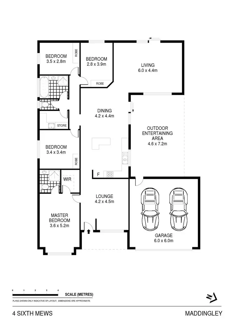 Floorplan of Homely house listing, 4 Sixth Mews, Bacchus Marsh VIC 3340