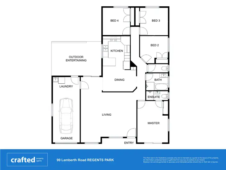 Floorplan of Homely house listing, 99 Lamberth Road, Regents Park QLD 4118