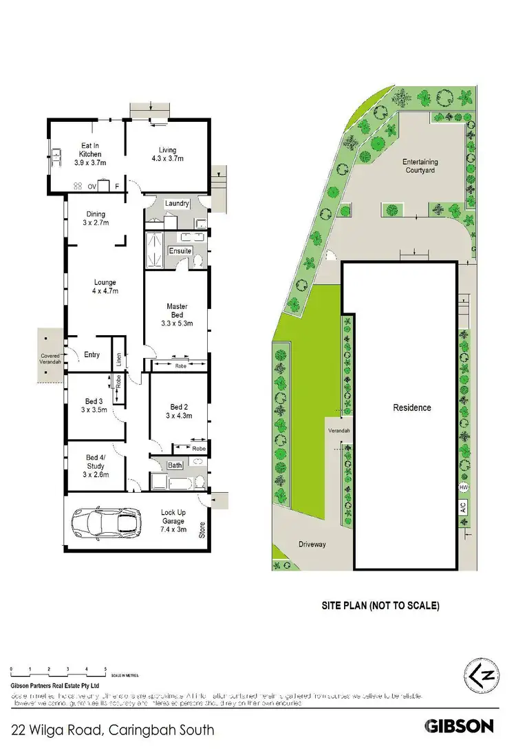 Floorplan of Homely semi-detached listing, 22 Wilga Road, Caringbah South NSW 2229