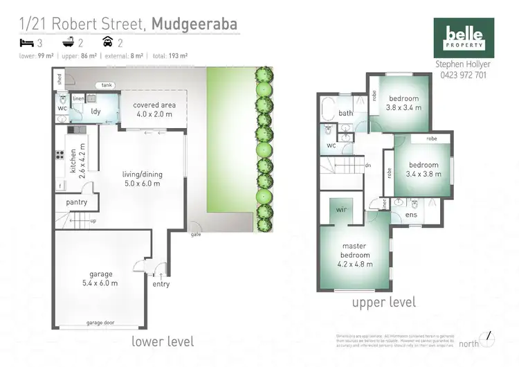 Floorplan of Homely townhouse listing, 1/21 Robert Street, Mudgeeraba QLD 4213