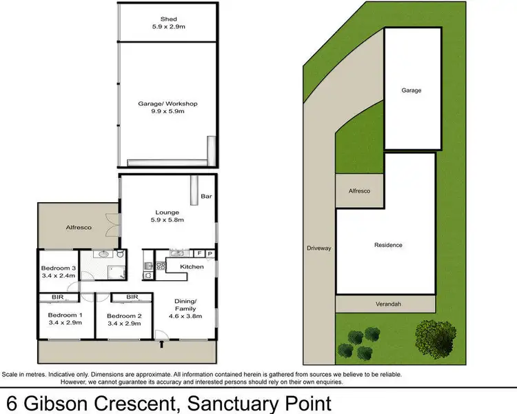 Floorplan of Homely house listing, 6 Gibson Crescent, Sanctuary Point NSW 2540