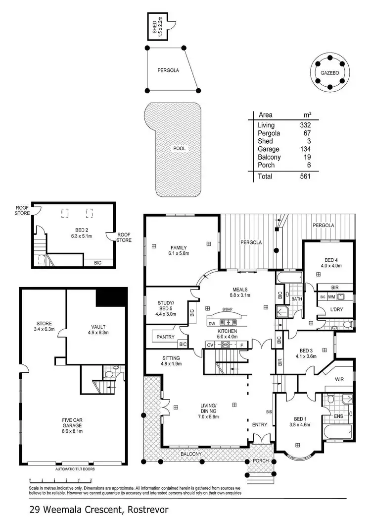 Floorplan of Homely house listing, 29 Weemala Crescent, Rostrevor SA 5073