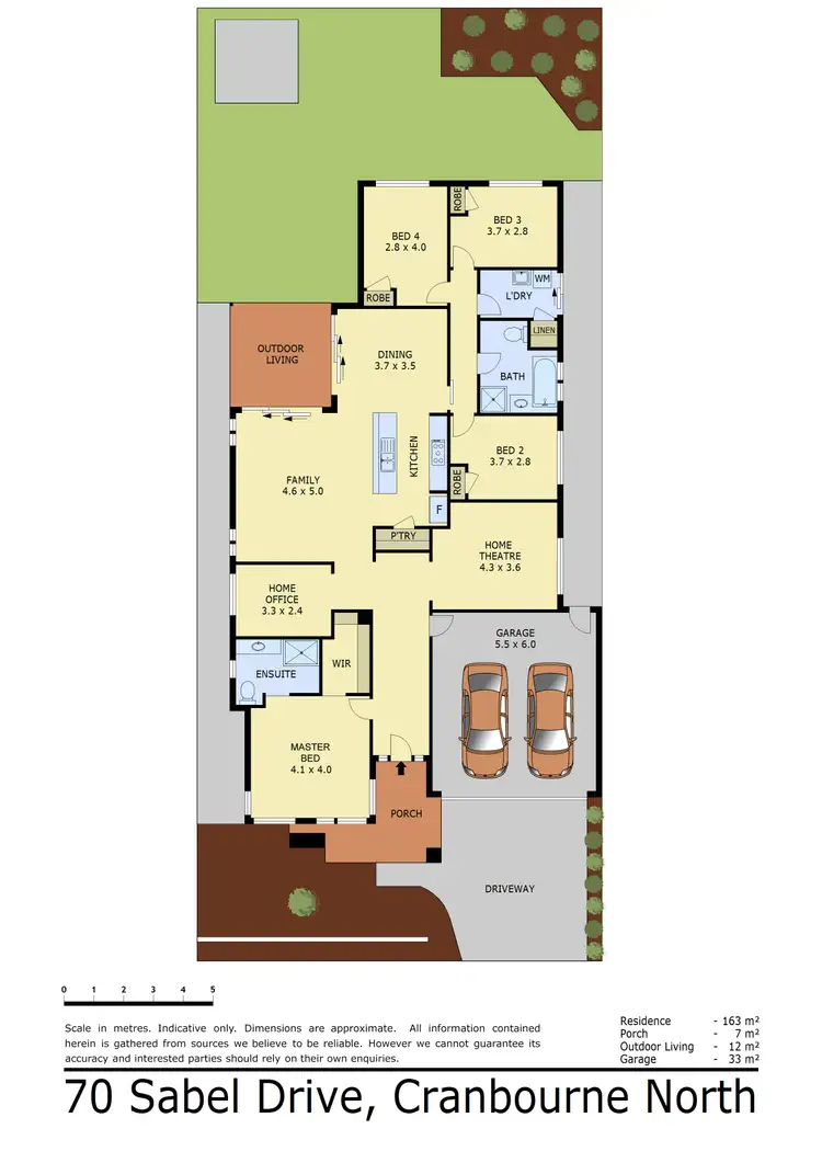 Floorplan of Homely house listing, 70 Sabel Drive, Cranbourne North VIC 3977