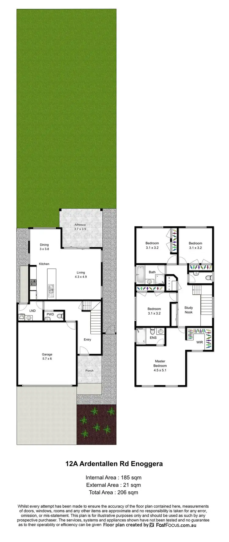 Floorplan of Homely house listing, 12A Ardentallen Road, Enoggera QLD 4051