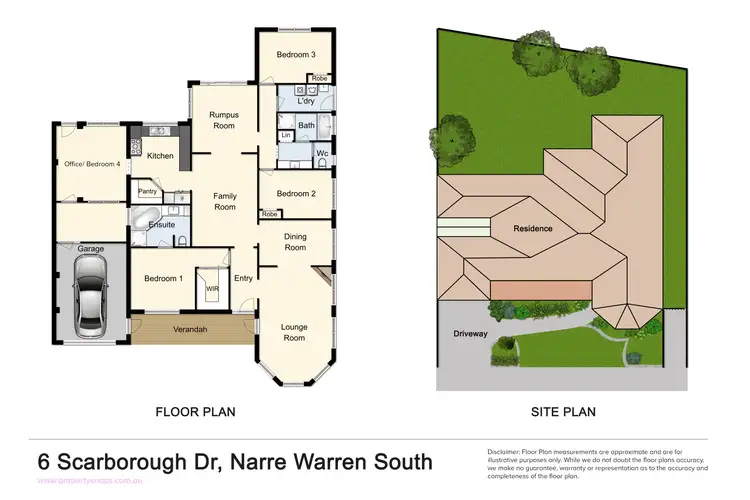Floorplan of Homely house listing, 6 Scarborough Drive, Narre Warren South VIC 3805