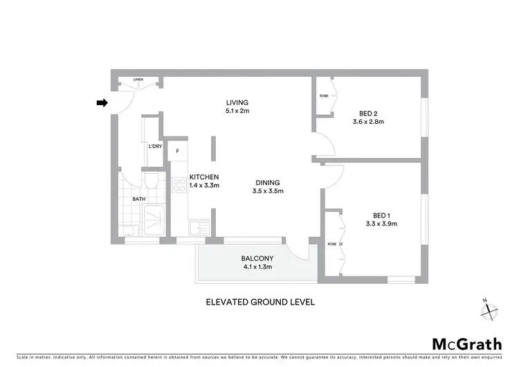 Floorplan of Homely apartment listing, 4/44 Queens Road, Brighton-le-sands NSW 2216
