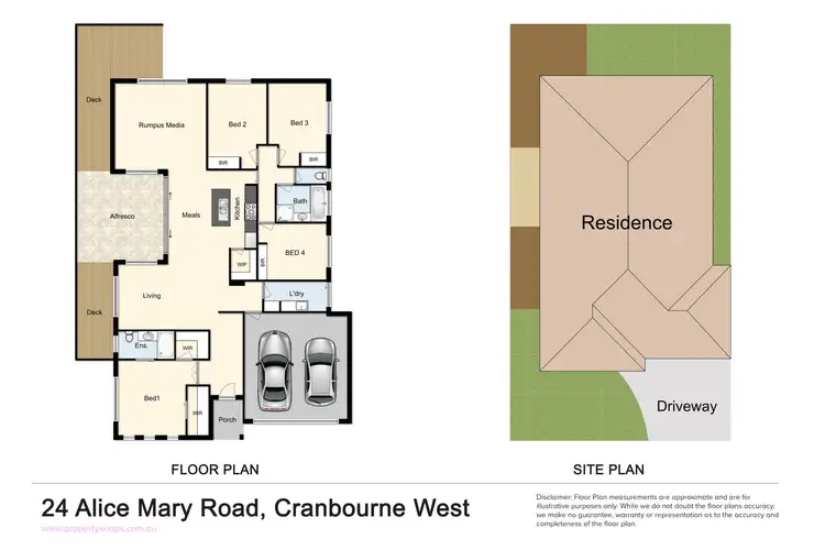 Floorplan of Homely house listing, 24 Alice Mary Road, Cranbourne West VIC 3977