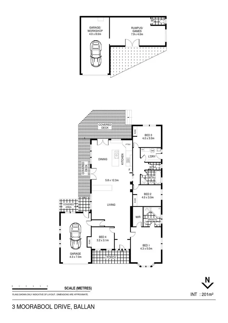 Floorplan of Homely house listing, 3 Moorabool Drive, Ballan VIC 3342