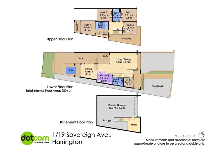 Floorplan of Homely townhouse listing, 1/19 Sovereign Avenue, Harrington NSW 2427