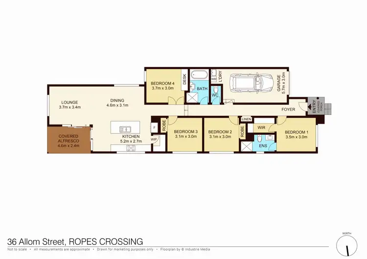 Floorplan of Homely house listing, 36 Allom Street, Ropes Crossing NSW 2760