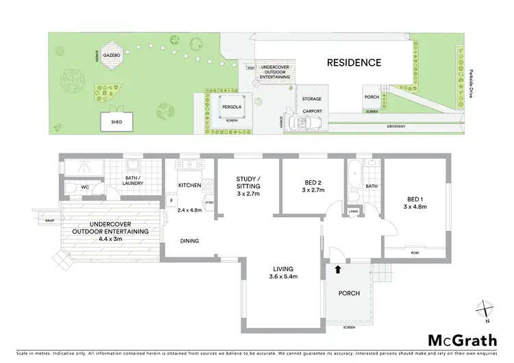 Floorplan of Homely house listing, 3 Parkside Drive, Sandringham NSW 2219
