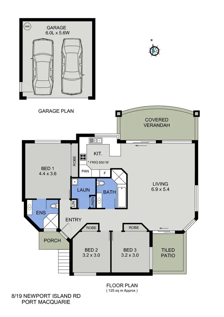 Floorplan of Homely unit listing, 8/19 Newport Island Road, Port Macquarie NSW 2444