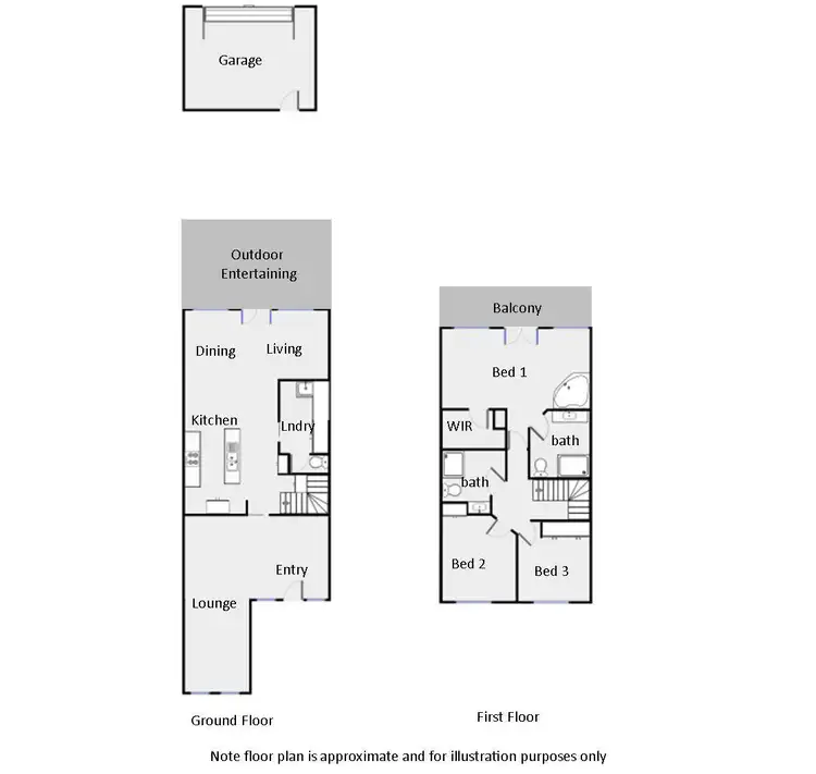 Floorplan of Homely townhouse listing, 61A Lemon Avenue, Mildura VIC 3500