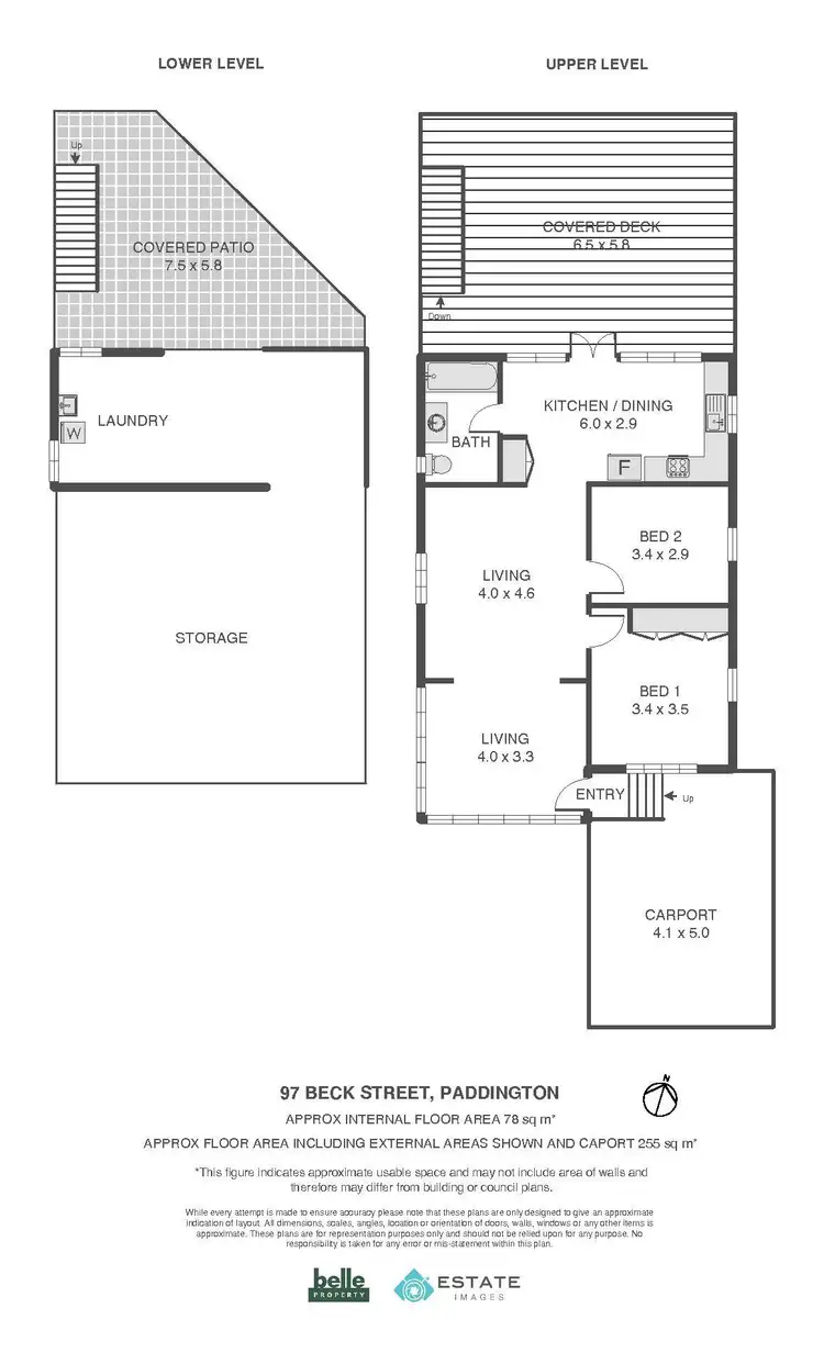 Floorplan of Homely house listing, 97 Beck Street, Paddington QLD 4064